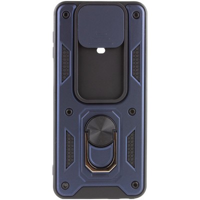 Ударостійкий чохол Camshield Serge Ring для Xiaomi Redmi Note 9s / Note 9 Pro / 9 Pro Max Синій