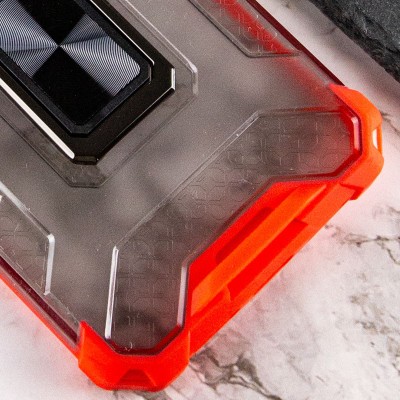 Ударостійкий чохол Transformer CrystalRing для Apple iPhone 13 Pro Max (6.7") Червоний