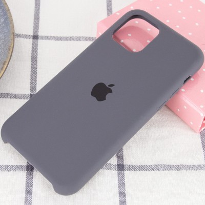 Чохол Silicone Case (AA) для Apple iPhone 11 Pro (5.8") Сірий / Dark Grey