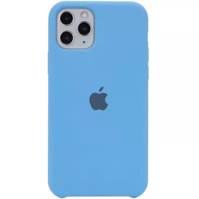 Чохол Silicone Case (AA) для Apple iPhone 11 Pro Max (6.5") Блакитний / Cornflower