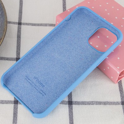 Чохол Silicone Case (AA) для Apple iPhone 11 Pro Max (6.5") Блакитний / Cornflower