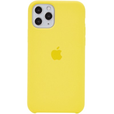 Чохол Silicone Case (AA) для Apple iPhone 11 Pro Max (6.5") Жовтий / Yellow Чохол Silicone Case (AA) для Apple iPhone 11 Pro Max (6.5") Жовтий / Yellow