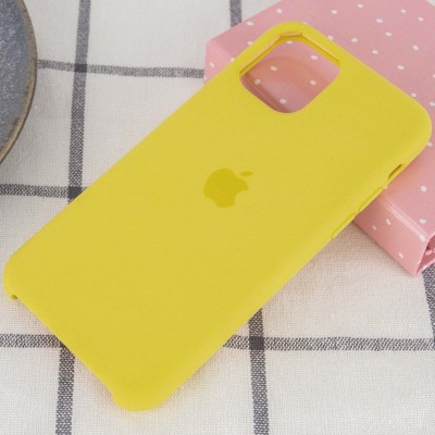 Чохол Silicone Case (AA) для Apple iPhone 11 Pro Max (6.5") Жовтий / Yellow Чохол Silicone Case (AA) для Apple iPhone 11 Pro Max (6.5") Жовтий / Yellow