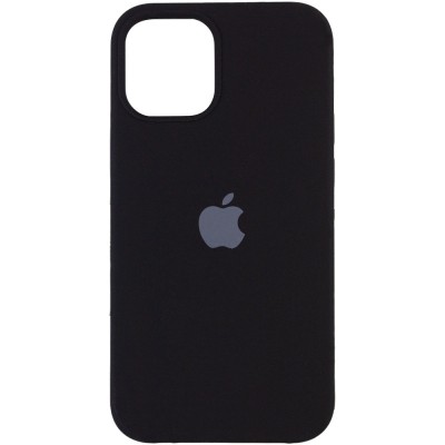 Чохол Silicone Case (AA) для Apple iPhone 12 Pro Max (6.7") Чорний / Black