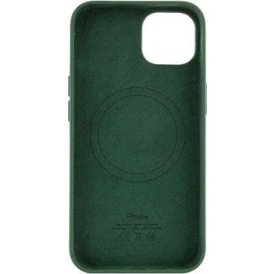 Чохол Silicone case (AAA) full with Magsafe and Animation для Apple iPhone 13 (6.1") Зелений / Clover