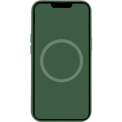 Чохол Silicone case (AAA) full with Magsafe and Animation для Apple iPhone 13 (6.1") Зелений / Clover
