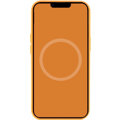 Чохол Silicone case (AAA) full with Magsafe and Animation для Apple iPhone 13 (6.1") Помаранчевий / Marigold