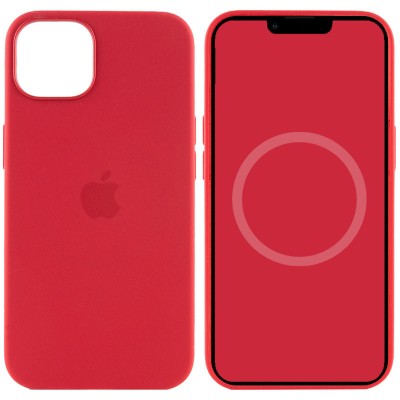 Чохол Silicone case (AAA) full with Magsafe and Animation для Apple iPhone 13 (6.1") Червоний / Red