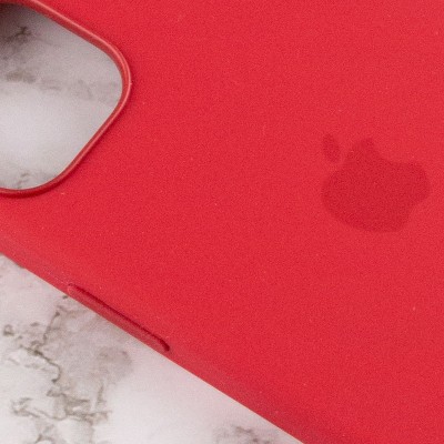 Чохол Silicone case (AAA) full with Magsafe and Animation для Apple iPhone 13 (6.1") Червоний / Red