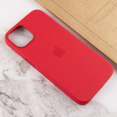 Чохол Silicone case (AAA) full with Magsafe and Animation для Apple iPhone 13 (6.1") Червоний / Red