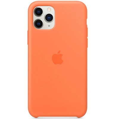 Чохол Silicone case (AAA) для Apple iPhone 11 Pro Max (6.5") Помаранчевий / Vitamin C