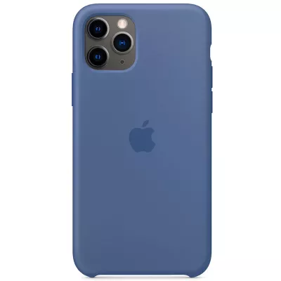 Чохол Silicone case (AAA) для Apple iPhone 11 Pro Max (6.5") Синій / Linen Blue