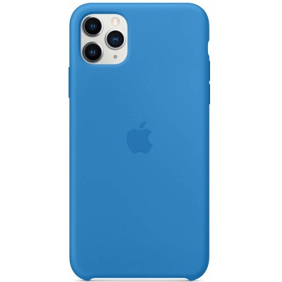 Чохол Silicone case (AAA) для Apple iPhone 11 Pro Max (6.5") Синій / Surf Blue