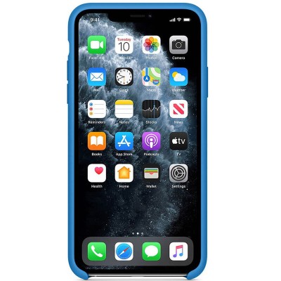 Чохол Silicone case (AAA) для Apple iPhone 11 Pro Max (6.5") Синій / Surf Blue