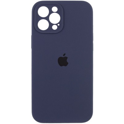 Чохол Silicone Case Full Camera Protective (AA) для Apple iPhone 12 Pro Max (6.7") Темно-синій / Midnight blue Чохол Silicone Case Full Camera Protective (AA) для Apple iPhone 12 Pro Max (6.7") Темно-синій / Midnight blue