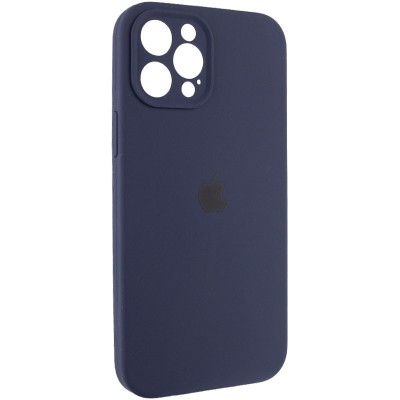 Чохол Silicone Case Full Camera Protective (AA) для Apple iPhone 12 Pro Max (6.7") Темно-синій / Midnight blue Чохол Silicone Case Full Camera Protective (AA) для Apple iPhone 12 Pro Max (6.7") Темно-синій / Midnight blue