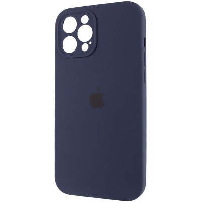 Чохол Silicone Case Full Camera Protective (AA) для Apple iPhone 12 Pro Max (6.7") Темно-синій / Midnight blue Чохол Silicone Case Full Camera Protective (AA) для Apple iPhone 12 Pro Max (6.7") Темно-синій / Midnight blue