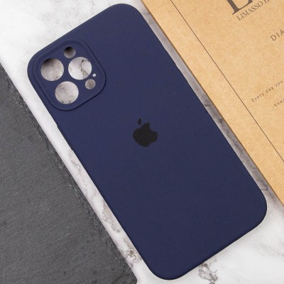 Чохол Silicone Case Full Camera Protective (AA) для Apple iPhone 12 Pro Max (6.7") Темно-синій / Midnight blue Чохол Silicone Case Full Camera Protective (AA) для Apple iPhone 12 Pro Max (6.7") Темно-синій / Midnight blue