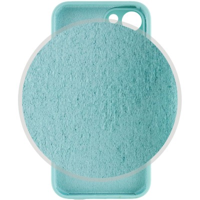 Чохол Silicone Case Full Camera Protective (AA) для Apple iPhone 13 (6.1") Бірюзовий / Marine Green