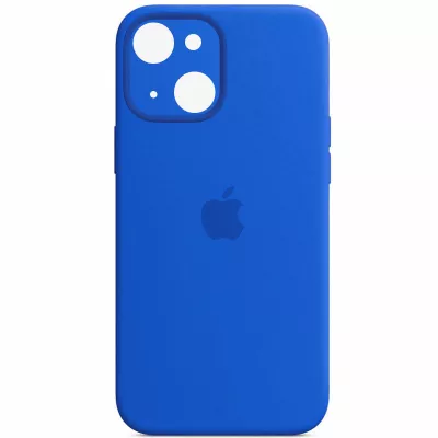 Чохол Silicone Case Full Camera Protective (AA) для Apple iPhone 13 (6.1") Синій / Capri Blue