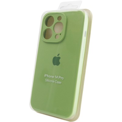 Чохол Silicone Case Full Camera Protective (AA) для Apple iPhone 13 Pro (6.1") М'ятний / Mint