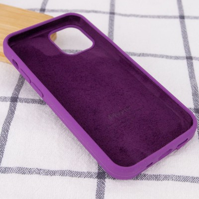 Чохол Silicone Case Full Protective (AA) для Apple iPhone 13 (6.1") Фіолетовий / Grape
