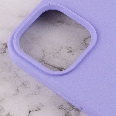 Чохол Silicone Case Full Protective (AA) для Apple iPhone 14 (6.1") Бузковий / Dasheen