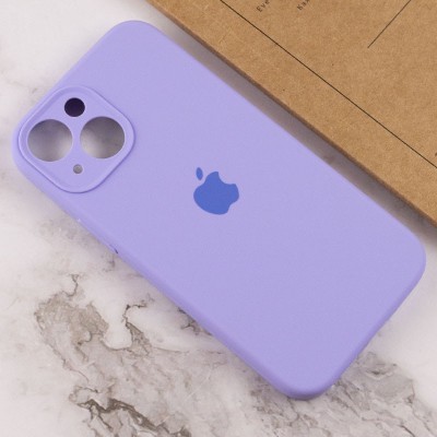 Чехол Silicone Case Full Camera Protective (AA) для Apple iPhone 14 Plus (6.7") Сиреневый / Dasheen