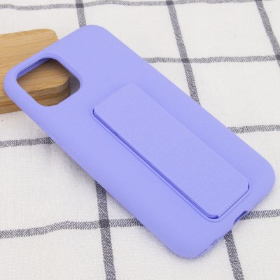 Чохол Silicone Case Hand Holder для Apple iPhone 11 Pro (5.8") Бузковий / Dasheen