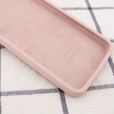 Чохол Silicone Case Square Full Camera Protective (AA) для Apple iPhone 11 (6.1") Рожевий / Pink Sand