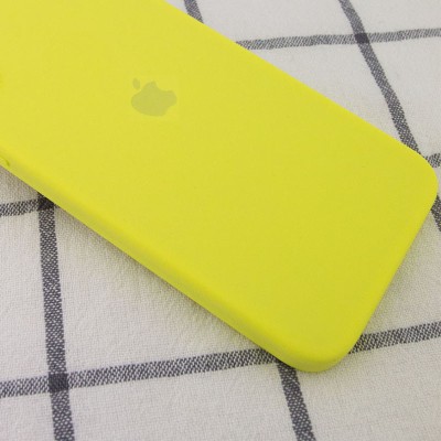 Чохол Silicone Case Square Full Camera Protective (AA) для Apple iPhone 11 Pro (5.8") Жовтий / Bright Yellow