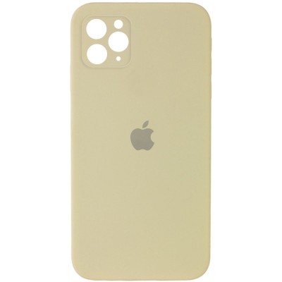 Чохол Silicone Case Square Full Camera Protective (AA) для Apple iPhone 11 Pro (5.8") Жовтий / Mellow Yellow Чохол Silicone Case Square Full Camera Protective (AA) для Apple iPhone 11 Pro (5.8") Жовтий / Mellow Yellow