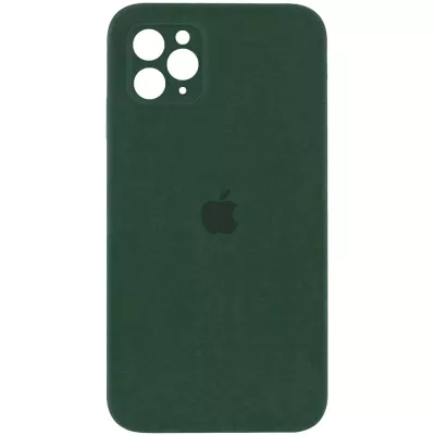Чохол Silicone Case Square Full Camera Protective (AA) для Apple iPhone 11 Pro (5.8") Зелений / Cyprus Green