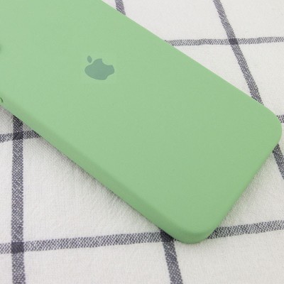 Чохол Silicone Case Square Full Camera Protective (AA) для Apple iPhone 11 Pro (5.8") М'ятний / Mint