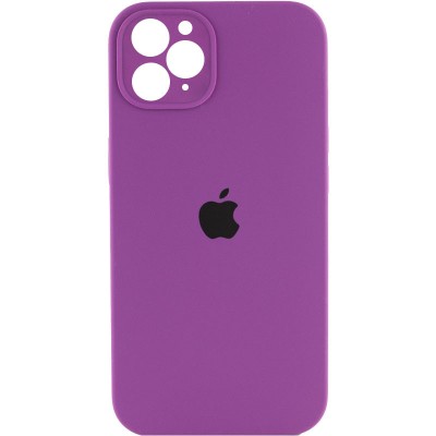 Чохол Silicone Case Square Full Camera Protective (AA) для Apple iPhone 11 Pro (5.8") Фіолетовий / Grape Чохол Silicone Case Square Full Camera Protective (AA) для Apple iPhone 11 Pro (5.8") Фіолетовий / Grape