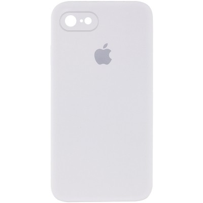 Чохол Silicone Case Square Full Camera Protective (AA) для Apple iPhone 6/6s (4.7") Білий / White