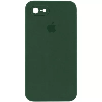 Чохол Silicone Case Square Full Camera Protective (AA) для Apple iPhone 6/6s (4.7") Зелений / Cyprus Green