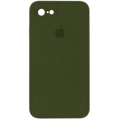 Чохол Silicone Case Square Full Camera Protective (AA) для Apple iPhone 6/6s (4.7") Зелений / Dark Olive Чохол Silicone Case Square Full Camera Protective (AA) для Apple iPhone 6/6s (4.7") Зелений / Dark Olive
