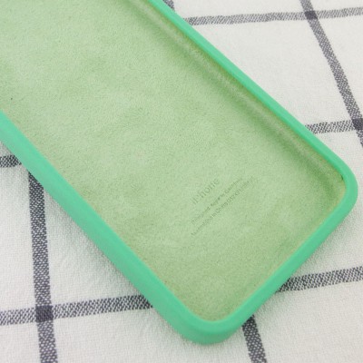 Чохол Silicone Case Square Full Camera Protective (AA) для Apple iPhone 7 / 8 / SE (2020) (4.7") Зелений / Spearmint