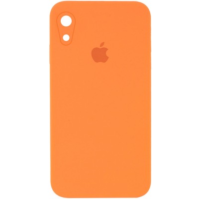 Чохол Silicone Case Square Full Camera Protective (AA) для Apple iPhone XR (6.1") Помаранчевий / Papaya Чохол Silicone Case Square Full Camera Protective (AA) для Apple iPhone XR (6.1") Помаранчевий / Papaya