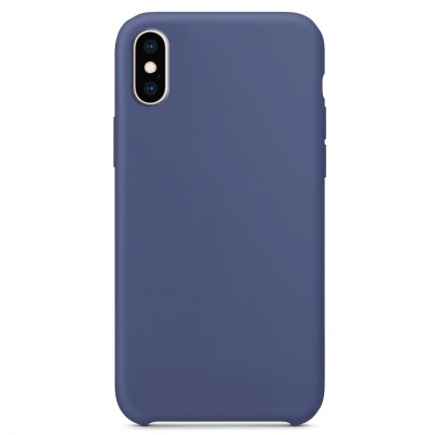 Чохол Silicone Case without Logo (AA) для Apple iPhone XS Max (6.5") Синій / Aqua Blue