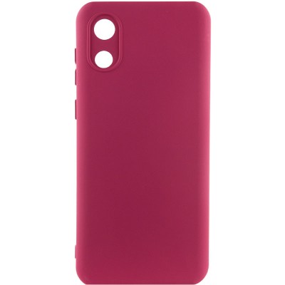 Чохол Silicone Cover Lakshmi Full Camera (A) для Samsung Galaxy A03 Core Бордовий / Marsala Чохол Silicone Cover Lakshmi Full Camera (A) для Samsung Galaxy A03 Core Бордовий / Marsala