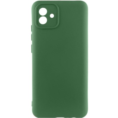Чохол Silicone Cover Lakshmi Full Camera (A) для Samsung Galaxy A04 Зелений / Dark green