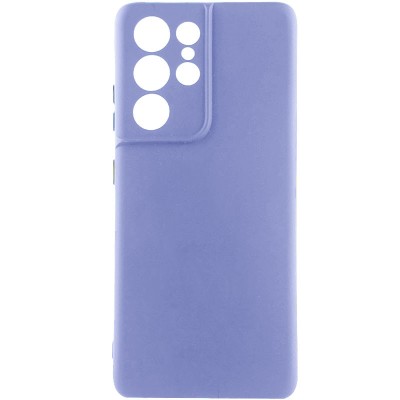 Чохол Silicone Cover Lakshmi Full Camera (A) для Samsung Galaxy S21 Ultra Бузковий / Dasheen