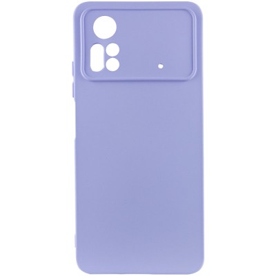 Чохол Silicone Cover Lakshmi Full Camera (A) для Xiaomi Poco X4 Pro 5G Бузковий / Dasheen