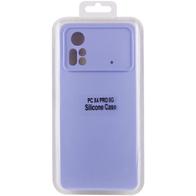 Чохол Silicone Cover Lakshmi Full Camera (A) для Xiaomi Poco X4 Pro 5G Бузковий / Dasheen