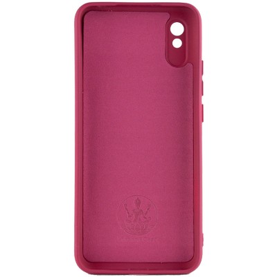 Чохол Silicone Cover Lakshmi Full Camera (A) для Xiaomi Redmi 9A Бордовий / Marsala