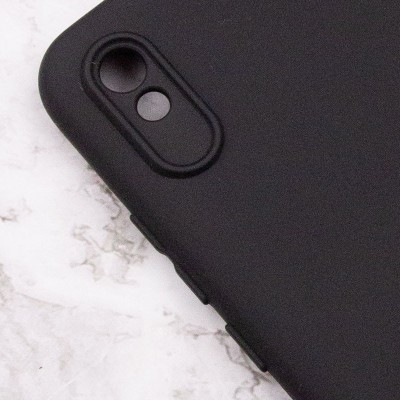 Чохол Silicone Cover Lakshmi Full Camera (A) для Xiaomi Redmi 9A Чорний / Black