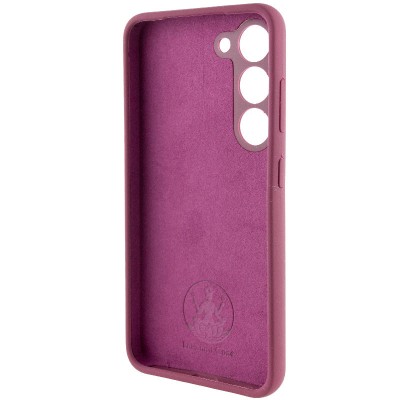 Чохол Silicone Cover Lakshmi Full Camera (AAA) для Samsung Galaxy S23 Бордовий / Plum