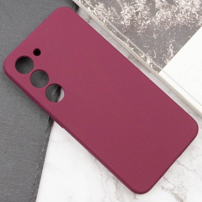 Чохол Silicone Cover Lakshmi Full Camera (AAA) для Samsung Galaxy S23 Бордовий / Plum